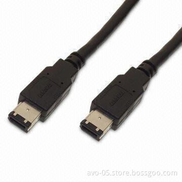 IEEE 1394 Firewire Cable with 6-pin Male to 6-pin Male Connector